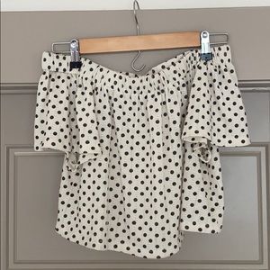 Of the shoulder short sleeve top